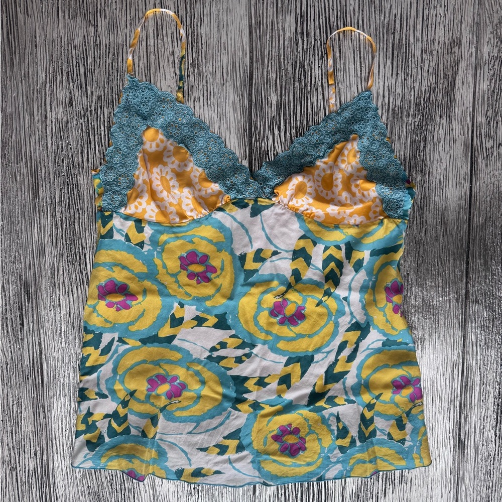 (LIKE NEW) Johnny Was Silk Floral Top S